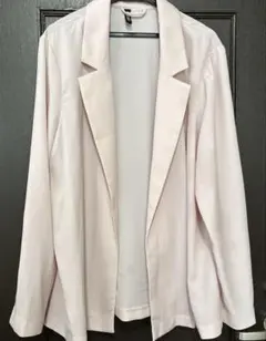 H&M テーラードジャケット 春夏用　ベビーピンク 薄手L 男女兼用