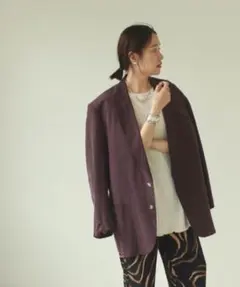 新品未使用　TODAYFUL サテンオーバージャケット　36 TODAYFUL Satin Over Jacket / ブラック36