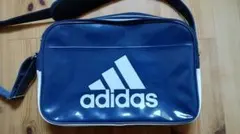 adidas エナメルスポーツバッグ ネイビー/ホワイト