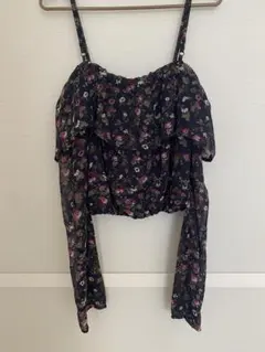EMODA 花柄 オフショル トップス ブラウス シースルーシャツのサムネイル
