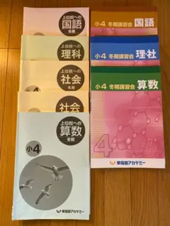 2025年最新】早稲アカ 冬期講習 小4の人気アイテム - メルカリ