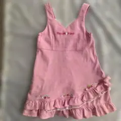 mezzo piano 120 ピンク　ジャンバースカート