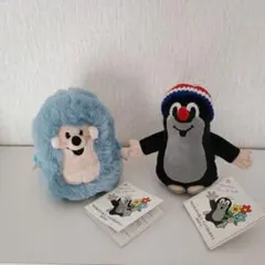 タグ付き新品★チェコ購入品 クルテク&ハリネズミ★ぬいぐるみ