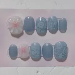 フラワー 花 ぷっくり レース マグネット ガーリー 春 No.61