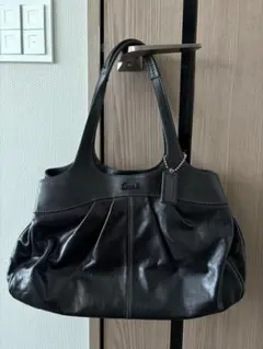 COACH AMBER HOBO ペブルレザー ショルダーバッグ 黒 - メルカリ