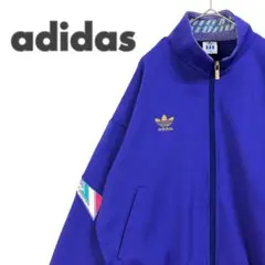 2941 80s デサント製　アディダス　ジャージ　トラックジャケット　紫