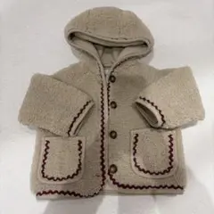 ZARA ベージュ フリースアウター 2歳 92cm