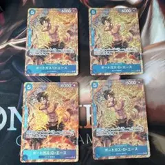 ポートガス・D・エース R パラレル OP08-052 4枚セット