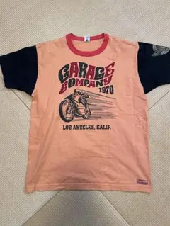 トイズマッコイTシャツ Lサイズ オレンジ/黒