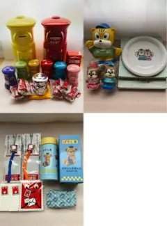 レア 7点 新品 リサとガスパール 置物 貯金箱 ベル 写真立て 