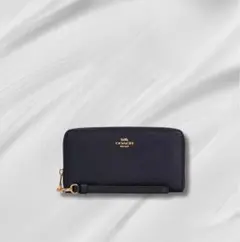【新品人気】コーチCOACH長財布 ロングジップアラウンド ウォレット ブラック