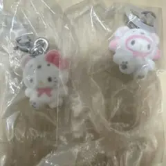 サンリオ　めじるしアクセサリー　ふわふわスノー　キティ　マイメロ