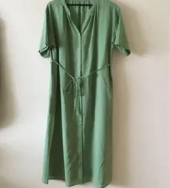 半袖　ロングワンピース