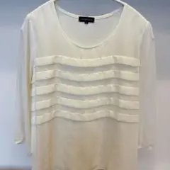 ESPRITMUR ホワイトトップス　七分袖