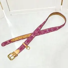 LOUIS VUITTON ヴィトン サンチュール モノグラム デニム ベルトのサムネイル