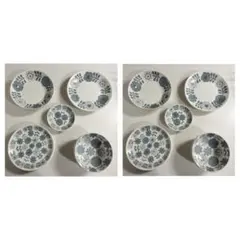 10枚セット　北欧　花柄　食器　皿　プレート　ボウル　小皿