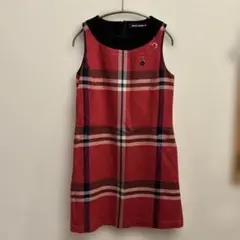 MARY QUANT ノースリーブワンピース レッドチェック
