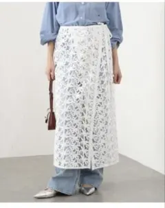 新品タグ】25SS イエナ ラミータックギャザー ロングスカート