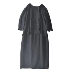 美品 高級 東京ソワール フォーマル 15号 ロング ワンピース アンサンブル