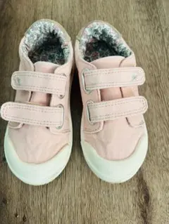 next ◆ピンク キャンバス スニーカー ベルクロ 14.6cm