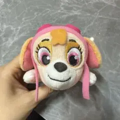 パウ・パトロール　KAWAIIねころびマスコット　キーホルダー　スカイ