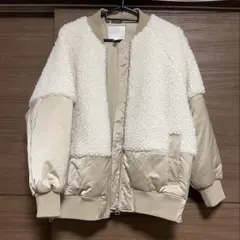 H&M フリースボンバージャケット アウター ボア ジャンパー 上着