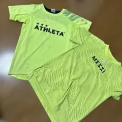 ATHLETA MESSI 蛍光イエロー シャツ150.160