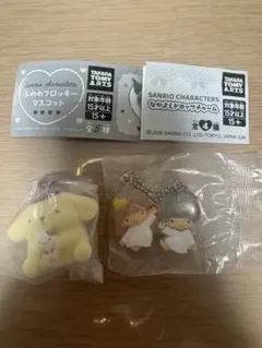 サンリオ ふわふわフロッキーマスコット ポムポムプリン＆キキララ 2点セット