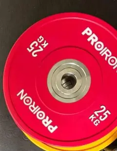 25kg ダンベルプレート 赤