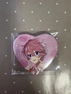 すとぷり さとみ 夏の苺文化祭 ハート缶バッジ