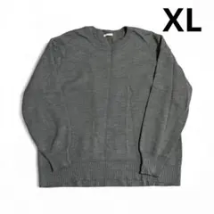 GU ジーユー　オーバーサイズ クルーネック セーター　グレー　ニット