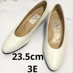 Riz Comfort パンプス 23.5cm 3E ホワイト ホワイトレザーのサムネイル