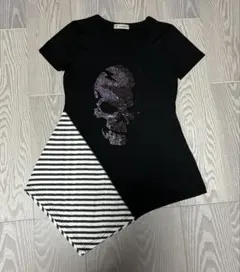 平成 Y2K archiveスカル Tシャツ ストーン ドクロ ギャル ロック