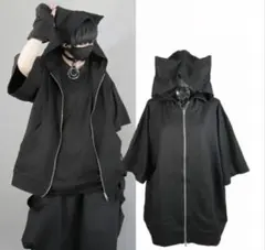 【Deorart】 猫耳フード・半袖パーカーのサムネイル