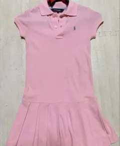 RALPH LAUREN ポロワンピース ピンク 半袖 プリーツ 120のサムネイル