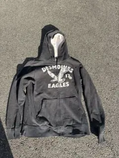 y2k 00s ジップパーカー　ブラック　アメカジ