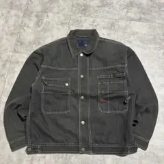 ”FISHBONE フィッシュボーン　ブラックデニムジャケット　XLのサムネイル