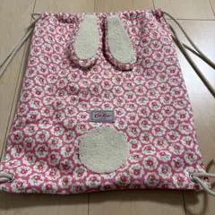 キャスキッドソン　ナップザック　花柄　うさぎ耳付き　訳あり
