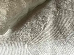 新品最終お値下げホワイトキルト マルチカバー 140x200cmコットン100％