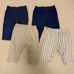 UNIQLO 90サイズ 7部丈パンツ 4枚セット まとめ売り