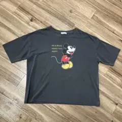 新品　ミッキーマウス Tシャツ Lサイズ グレー