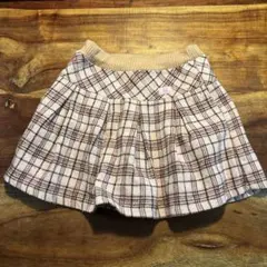 メゾピアノ　秋冬チェックスカート　120
