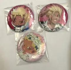 ブルーロック 士道 龍聖 推し旅 flowercrown 缶バッジ 3点