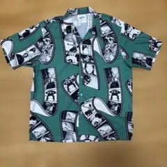 MARK GONZALES 半袖シャツ フィルム柄 グリーン Lサイズのサムネイル