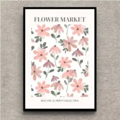 12.FLOWER MARKET　ボタニカル　北欧　インテリア　アートポスター