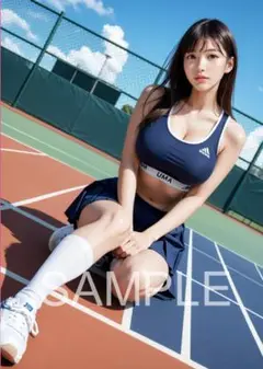 AI 美女 グラビア 陸上女子 清楚 A4ポスター 美人 高画質 c091517