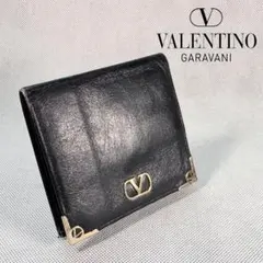 Valentino Garavani本革二つ折り財布・ブラックのサムネイル