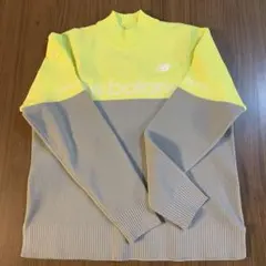 ニューバランスゴルフ バイカラー モックニットプルオーバー レディース0サイズ