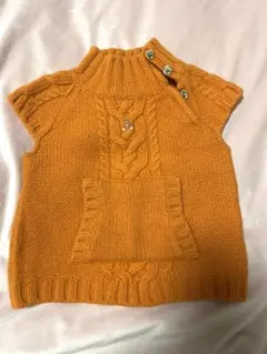 秋冬　familiar ファミリア　ベスト サイズ100cm オレンジ