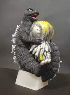 ゴジラ怪獣ソフビ　躍動ゴジラ対ヘドラ　リペイント完成品